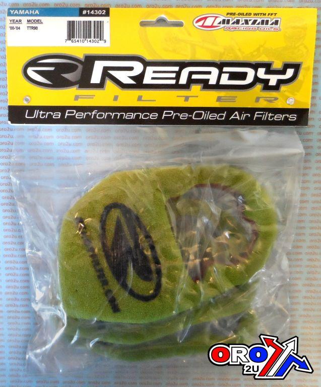 R2R Filters Air Filter 00-07 TTR90, Ready 2 Race Oiled