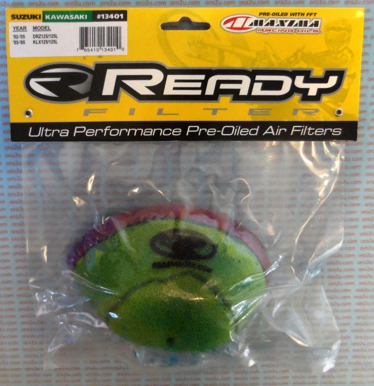R2R Filters Air Filter DRZ / KLX125, Ready 2 Race Oiled