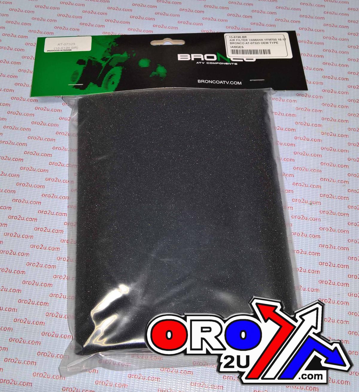 Bronco Air Filter Yamaha YFM700 16-18, Bronco at-07323 Oem Type B16-e4451-00-00