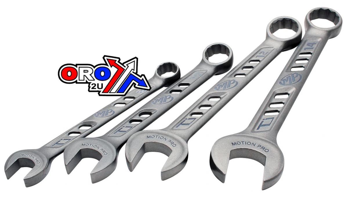 Motion Pro Wrenches Set4 Sizes 8mm 10mm 12mm 14mm Motion Pro 08-0466 Titanium Alloy