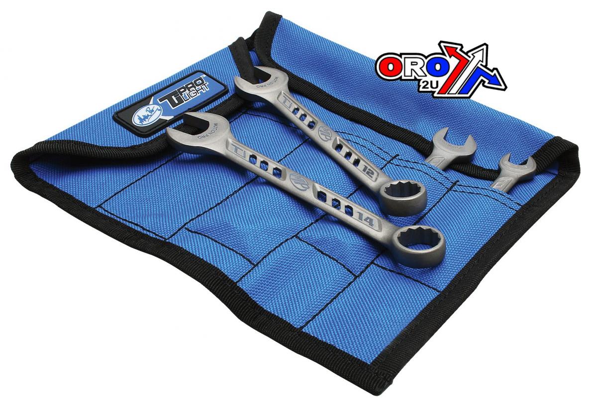 Motion Pro Euro Tiprolight Spanners Set/4 8mm 10mm 12mm 13mm Motion Pro 08-0478 Titanium Alloy