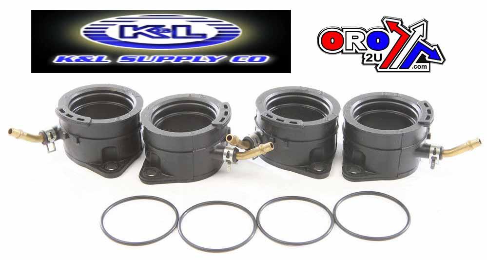 K&L Supply FLANGE INTAKE 16065-1375 PK4, Carburetor Rubber ZX600 ZZR600, K&L 11-7327