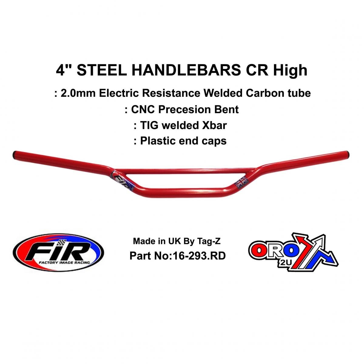 FIR 4 Steel Handlebars CR High Honda CR / Ren Re: 773-01
