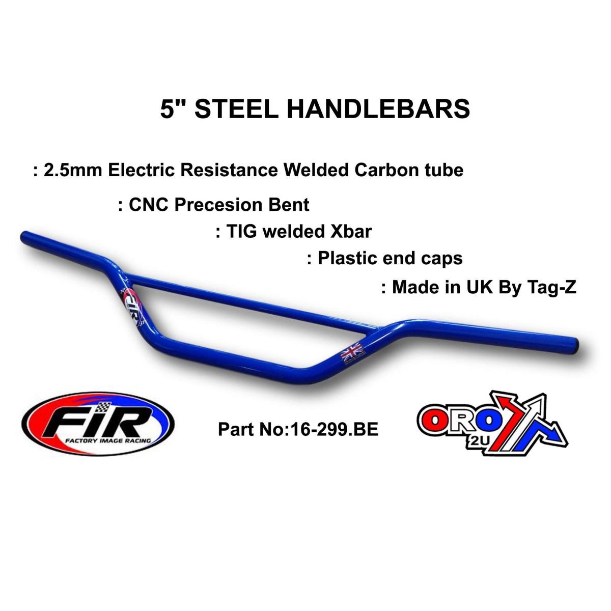 FIR 5 Steel Handlebars Blue 48-613 Ren / High Enduro