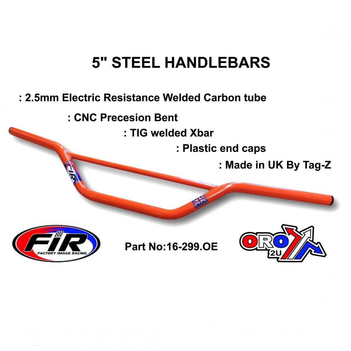 FIR 5 Steel Handlebars Orange 48-613 Ren / High Enduro