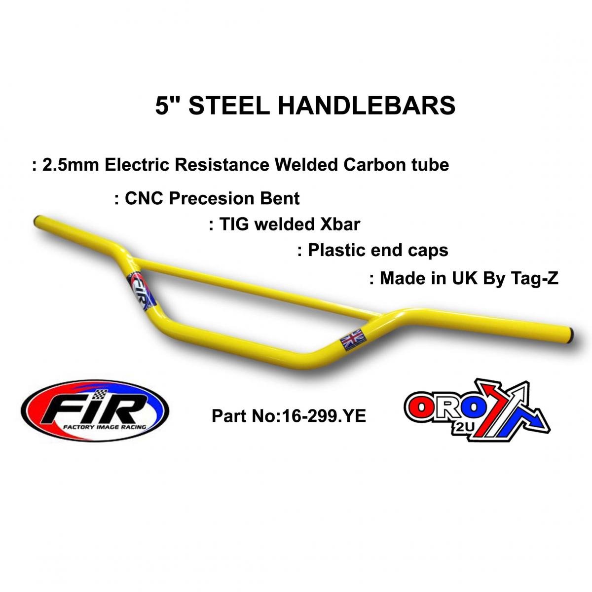 FIR 5 Steel Handlebars Yellow 48-613 Ren / High Enduro