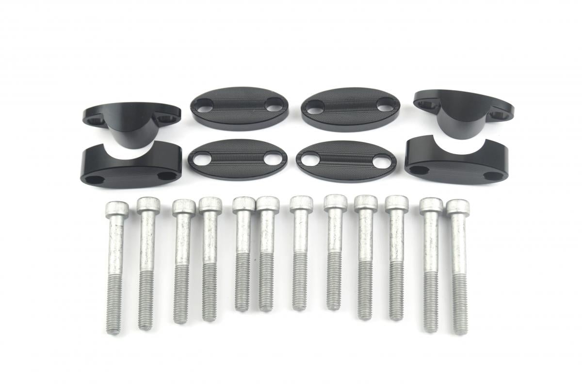 FIR 28.6 Handlebar Riser Kit Black