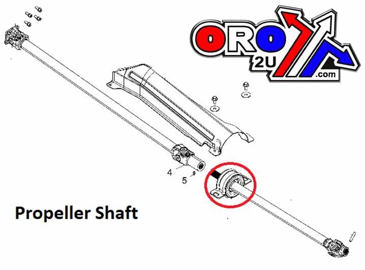 Bronco Flex/prop Bearing Assembly RZR, Bronco at-08953 Can-am, 3514748, 705401498 / 705401646