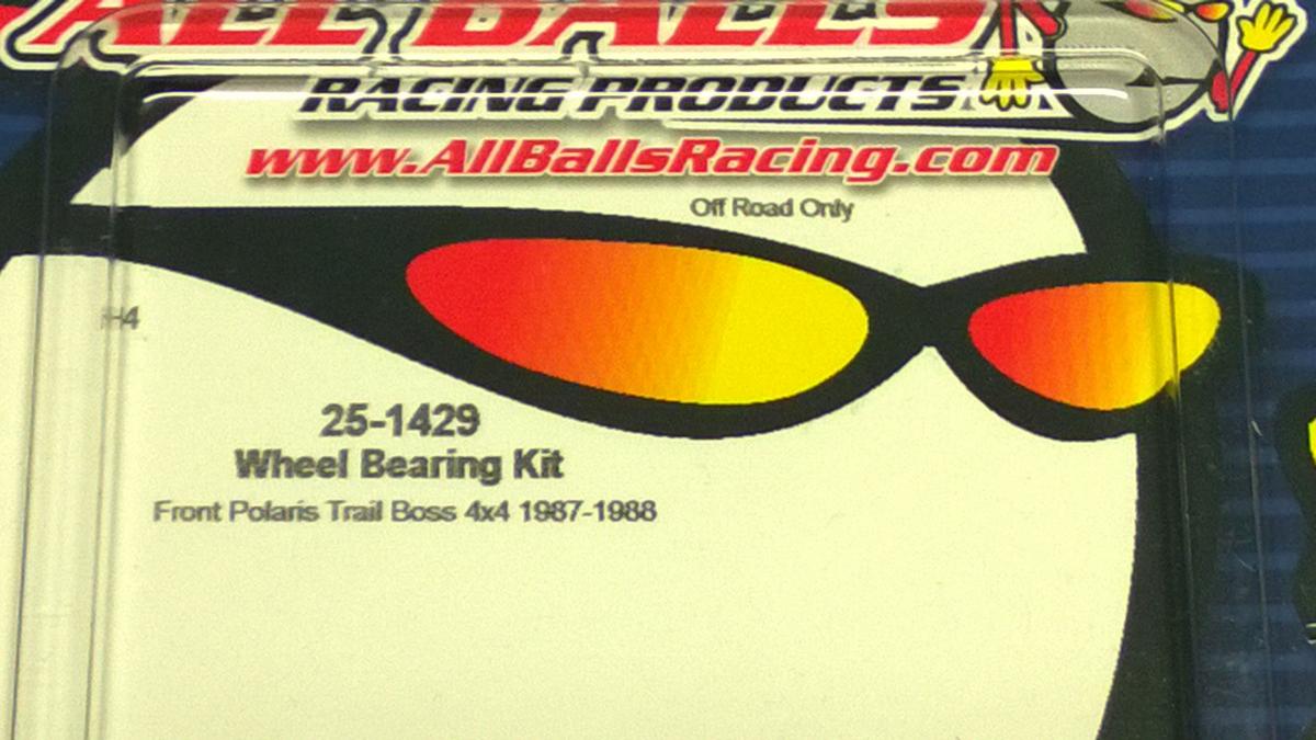 All Balls Racing Wheel/strut Bearing Kit Front 87-88 Polaris Trail Boss 250 4x4, Allballs 25-1429 ATV