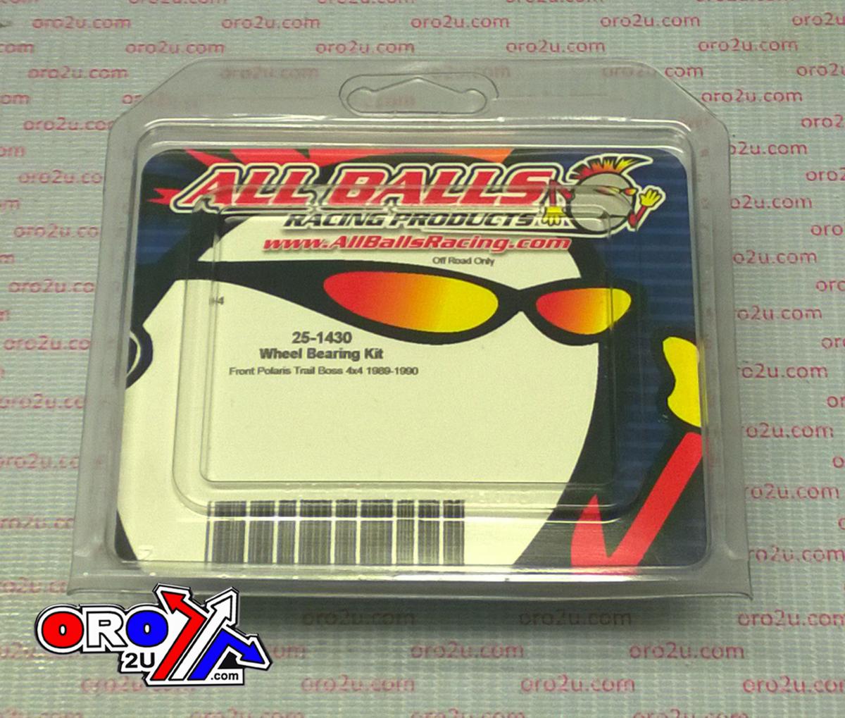 All Balls Racing Wheel/strut Bearing Kit Front 88-90 Polaris Trail Boss 250 4x4, Allballs 25-1430 ATV