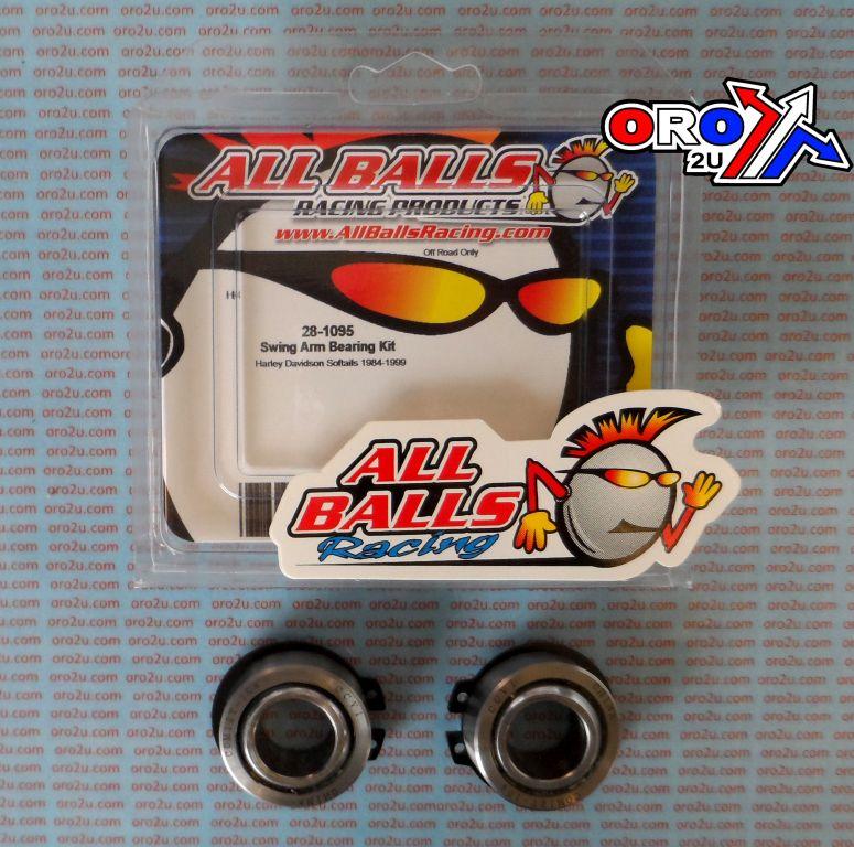 All Balls Racing Swingarm Bearing Kit Allballs, Allballs 28-1095 Harley Softail 84-99