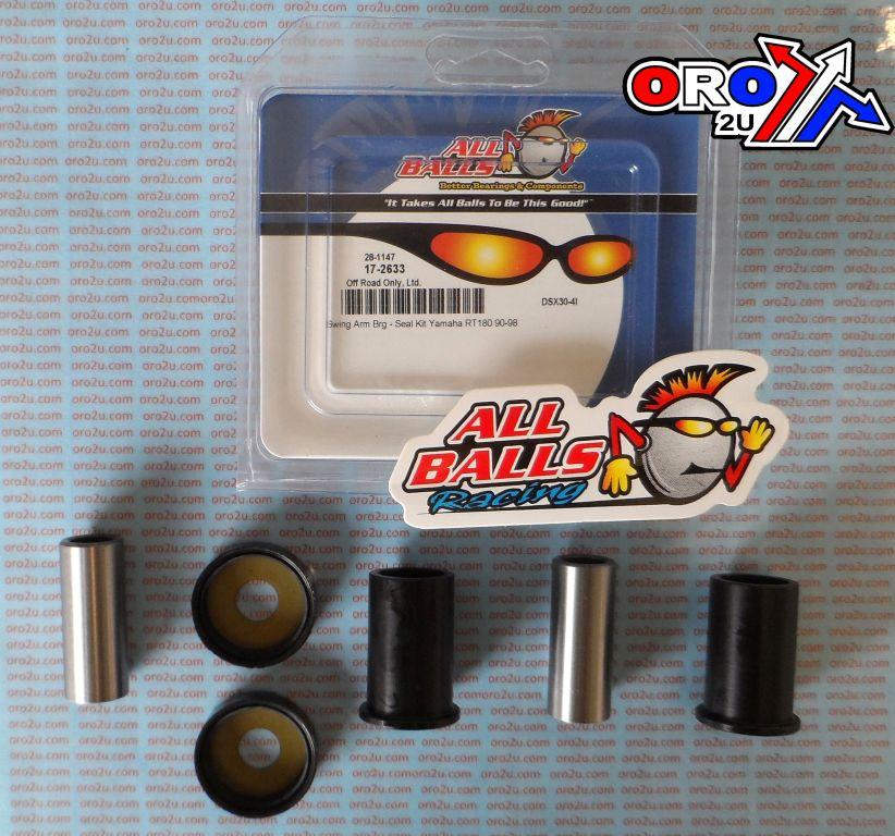 All Balls Racing Swingarm Bearing Kit Allballs, Allballs 28-1147 Yamaha RT180 90-98