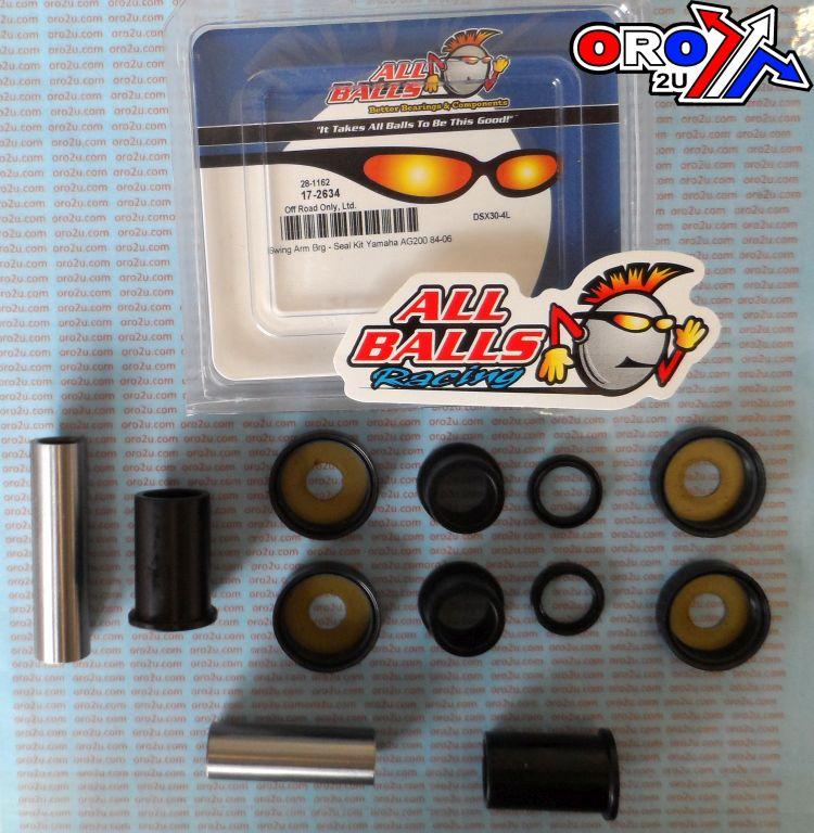 All Balls Racing Swingarm Bearing Kit Allballs, Allballs 28-1162 Yamaha AG200 84-06