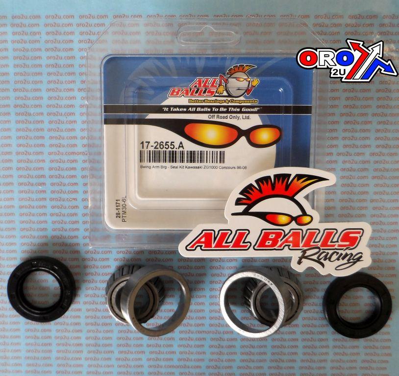 All Balls Racing Swingarm Bearing Kit Allballs, Allballs 28-1171 Kawasaki Zg1000 86-06