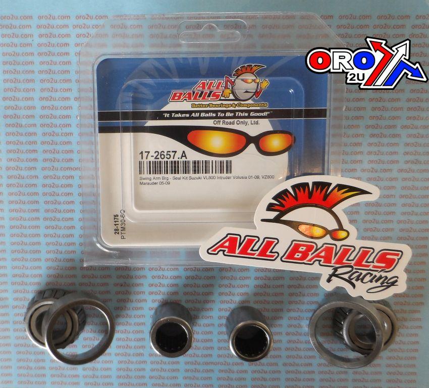 All Balls Racing Swingarm Bearing Kit Allballs, Allballs 28-1175 Suzuki Vl/VZ800 01-21