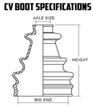 Bronco Cv Boot Kit 25x78x95 at-08541
