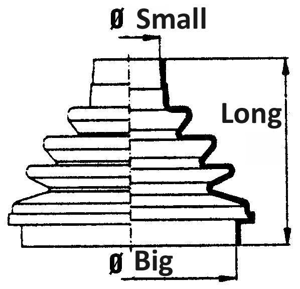 Dirt Racing Cv Boot Universal 18x62x86