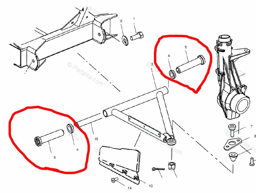 Dirt Racing Bush Kit /8pc Polaris