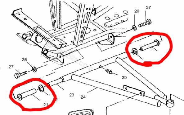 Dirt Racing A-arm Bush Kit/8 Polaris
