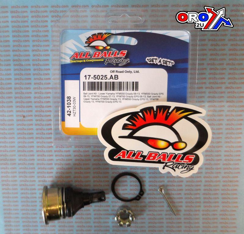 All Balls Racing Lower Ball Joint Kit YFM550, Allballs 42-1038 Yamaha