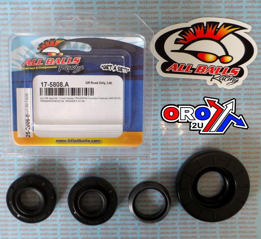 All Balls Racing Differential Seal Kit Trx Atvs, Allballs 25-2006-5 400/450/500