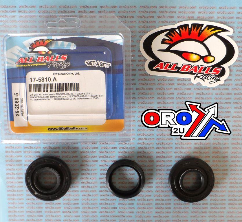 All Balls Racing Differential Seal Kit Honda, Allballs 25-2060-5 TRX500