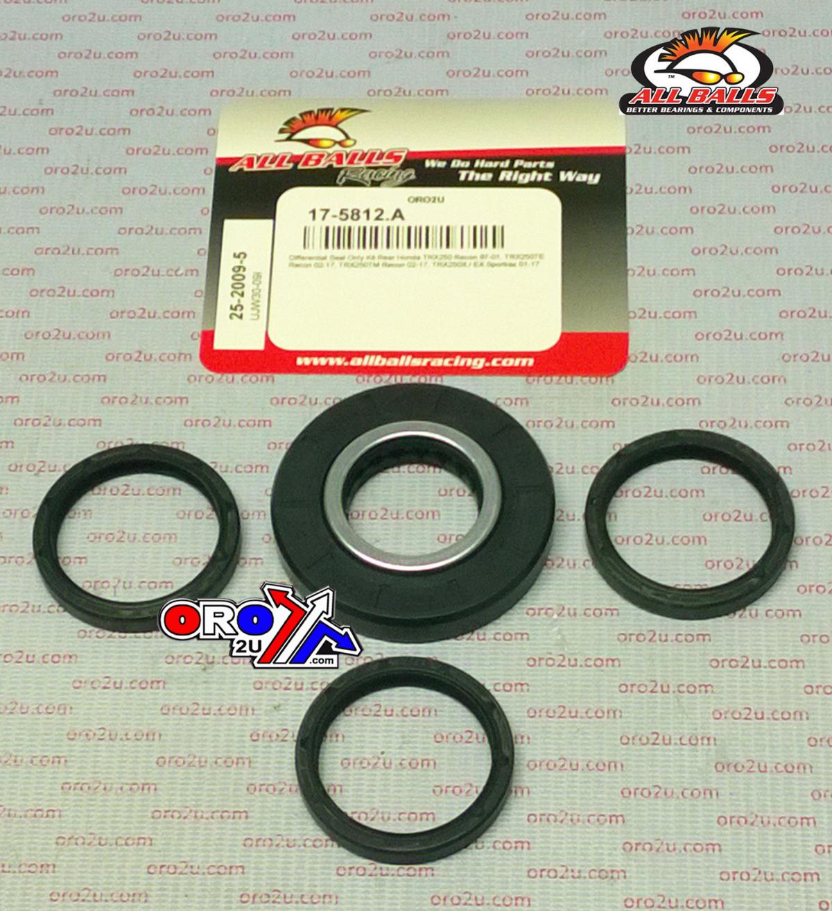 All Balls Racing Differential Seal Kit TRX250, Allballs 25-2009-5 Rear Honda