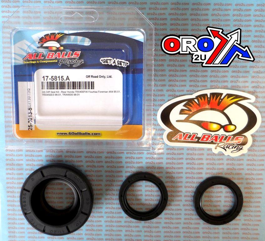 All Balls Racing Differential Seal Kit Trx, Allballs 25-2013-5 Rear Honda