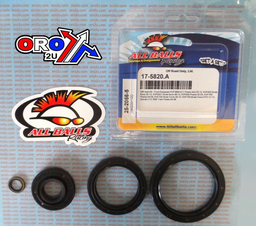 All Balls Racing Differential Seal Kit Kvf, Allballs 25-2066-5
