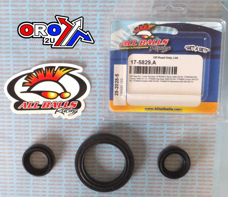 All Balls Racing Differential Seal Kit Yfm, Allballs 25-2028-5 Front Yam