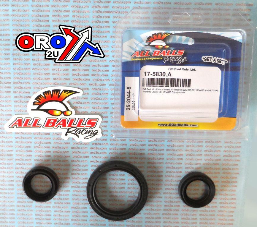 All Balls Racing Differential Seal Kit Yfm, Allballs 25-2044-5 Front ATV