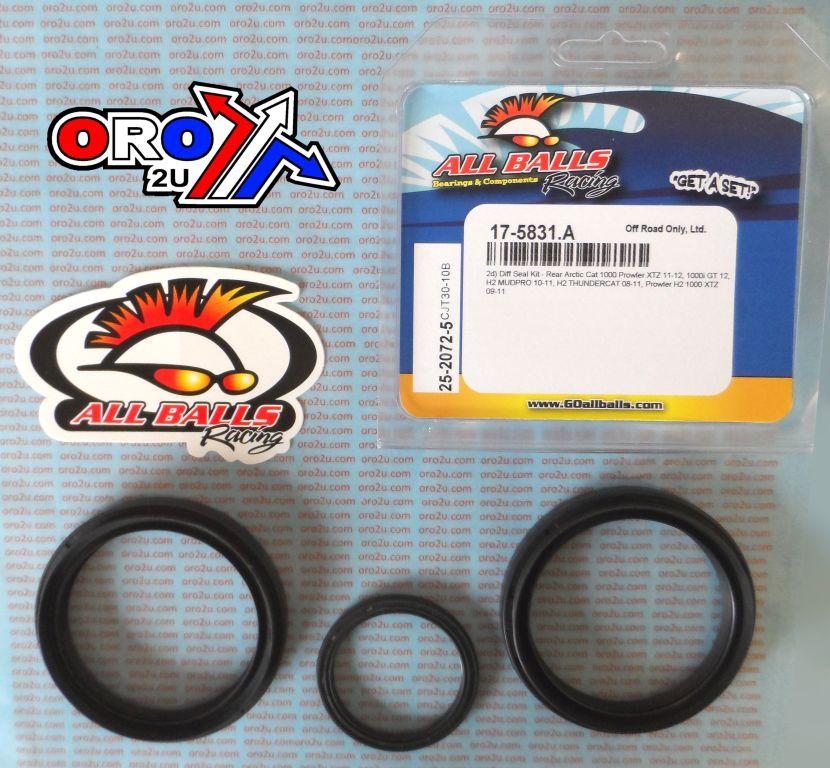 All Balls Racing Differential Seal Kit A-cat, Allballs 25-2072-5 Arctic Cat