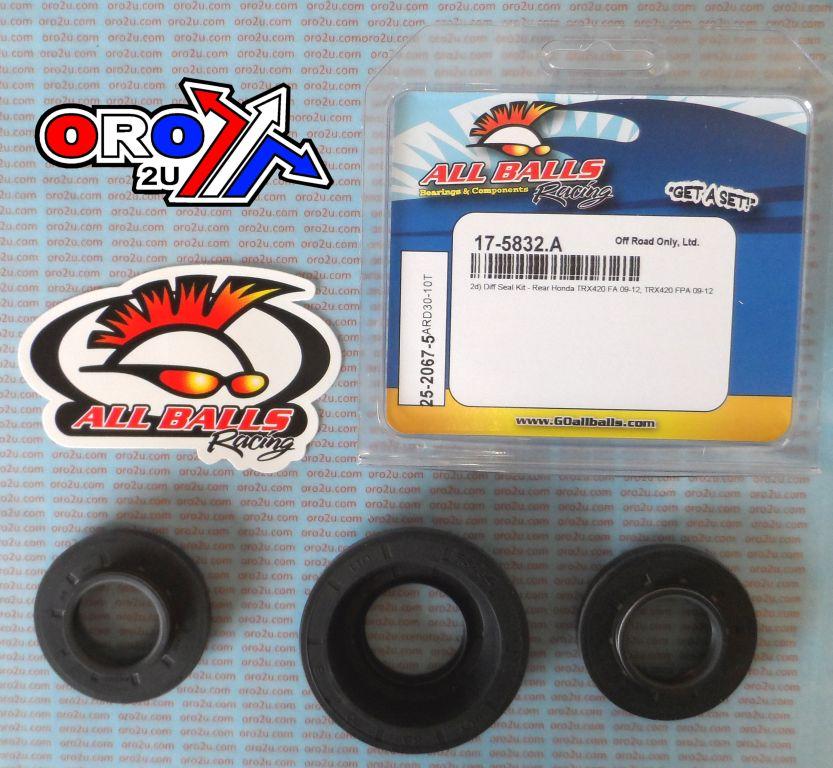 All Balls Racing Differential Seal Kit TRX420, Allballs 25-2067-5 Rear Honda