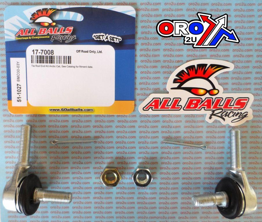 All Balls Racing Tie Rod End Kit Arctic Cat, Allballs 51-1027