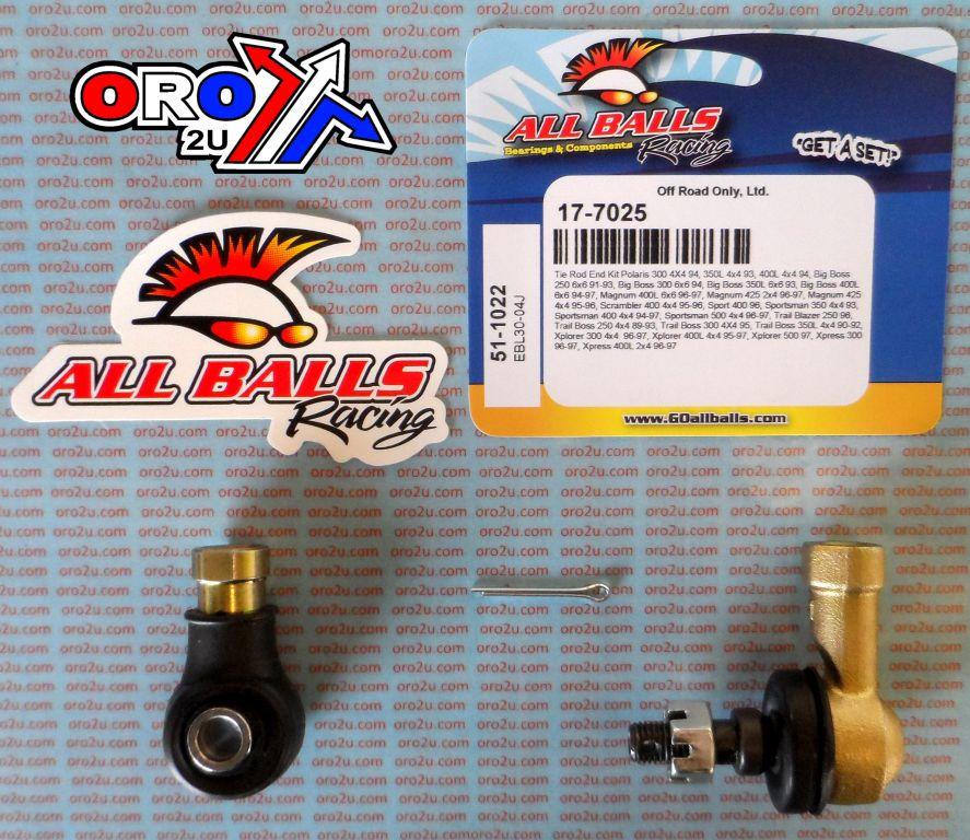 All Balls Racing Tie Rod End Kit Polaris, Allballs 51-1022