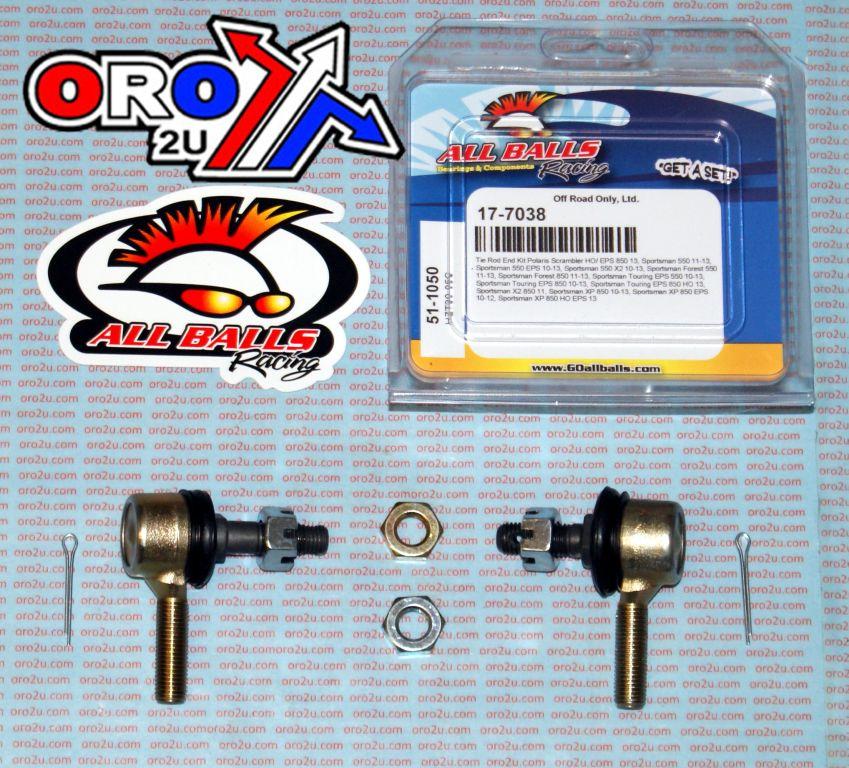 All Balls Racing Tie Rod End Kit Polaris, Allballs 51-1050 Sportsman