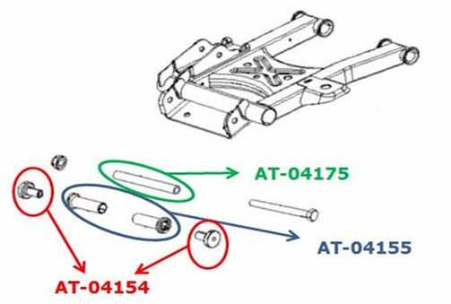 Bronco Rear Carrier Bearing Kit, Bronco at-04163 Polaris