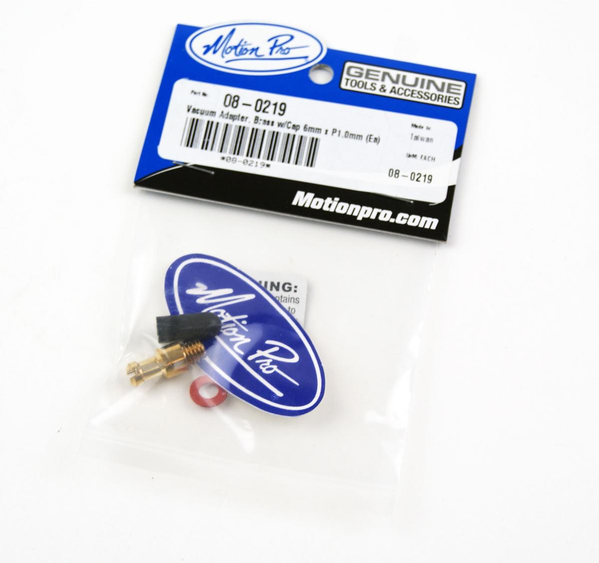 Motion Pro Vacuum Adapter Brass with Cap 6mm Motion Pro 08-0219