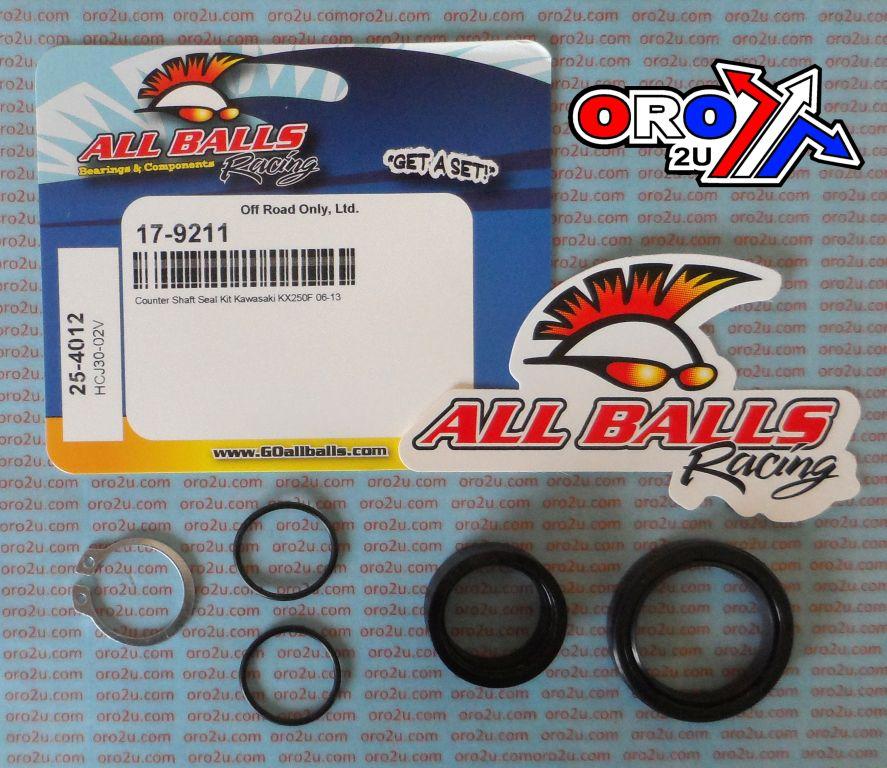 All Balls Racing Counter Shaft Seal Kit KX250F, Allballs 25-4012 Kawasaki