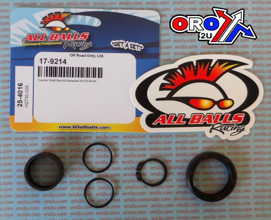 All Balls Racing Counter Shaft Seal Kit KX125, Allballs 25-4016 Kawasaki