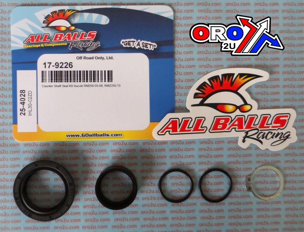 All Balls Racing Counter Shaft Seal Kit RM250, Allballs 25-4028 Suzuki RMZ250