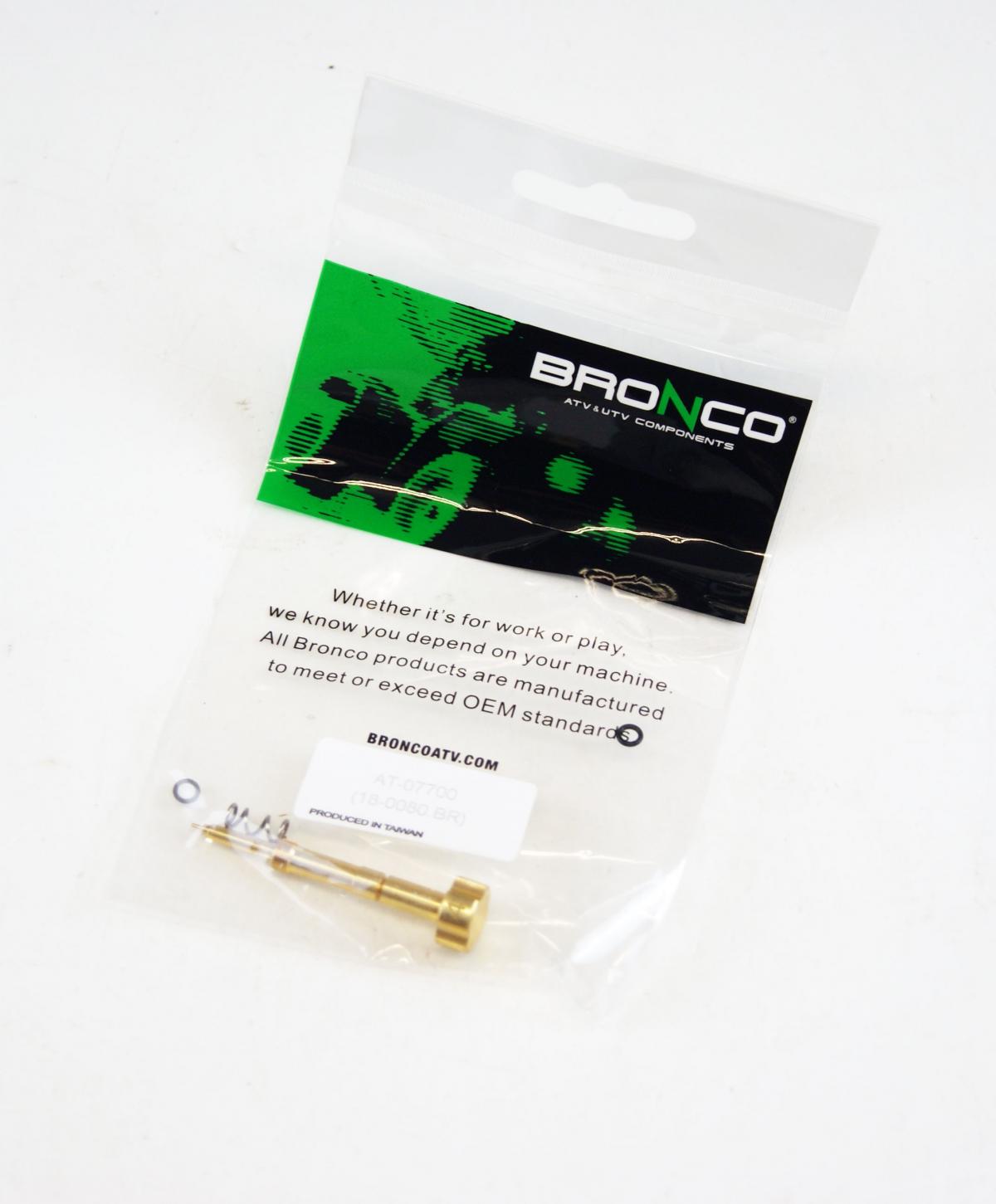 Bronco Adjuster Air Screw YFZ450, Fuel Mixture Screw Brass, at-07700