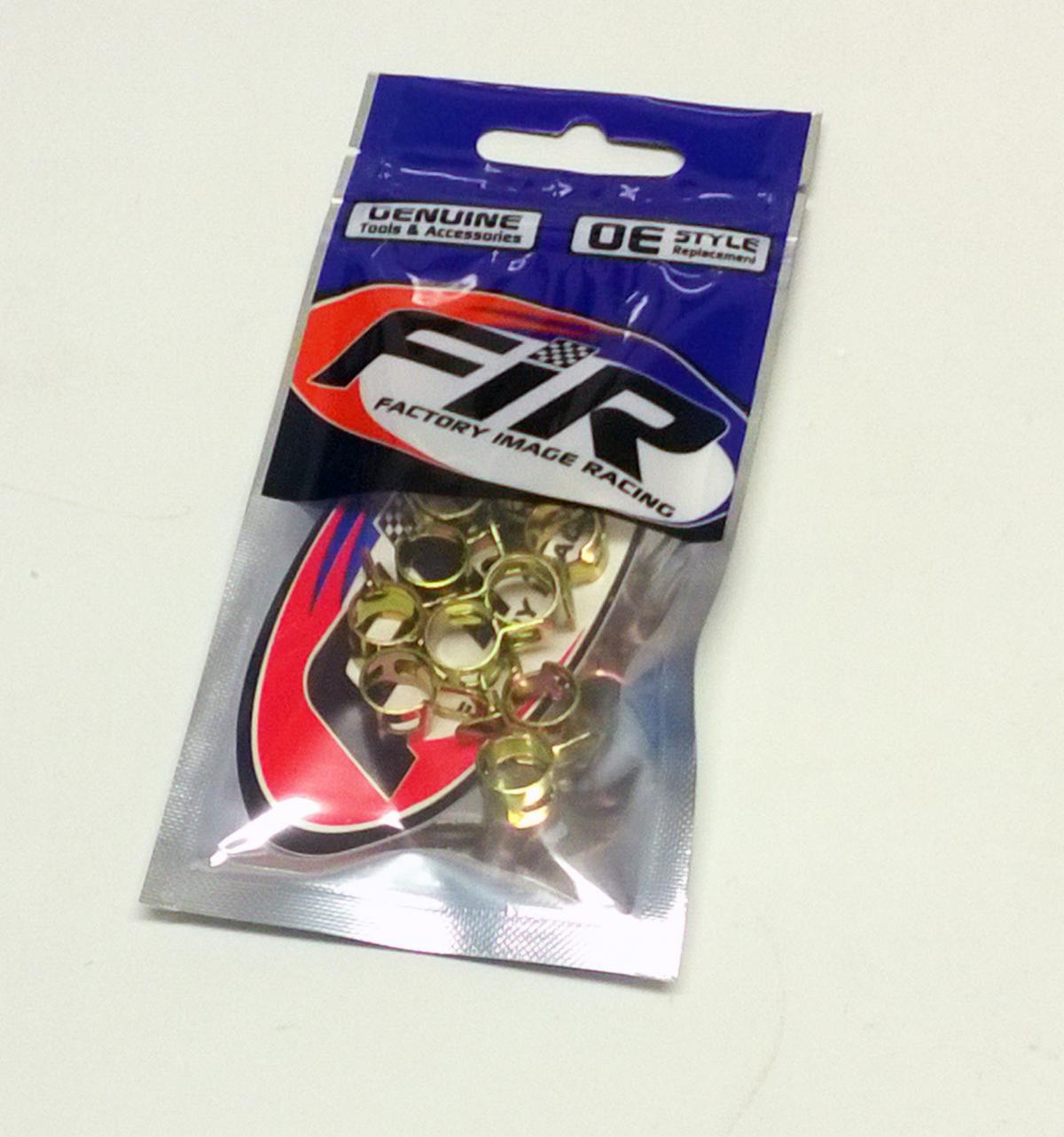 Dirt Racing 8-10mm Steel Spring Hose Clips Clamps - Pack of 10 - Sm-07046