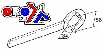 Dirt Racing 2in1 Clutch Nut Wrench 39/58mm