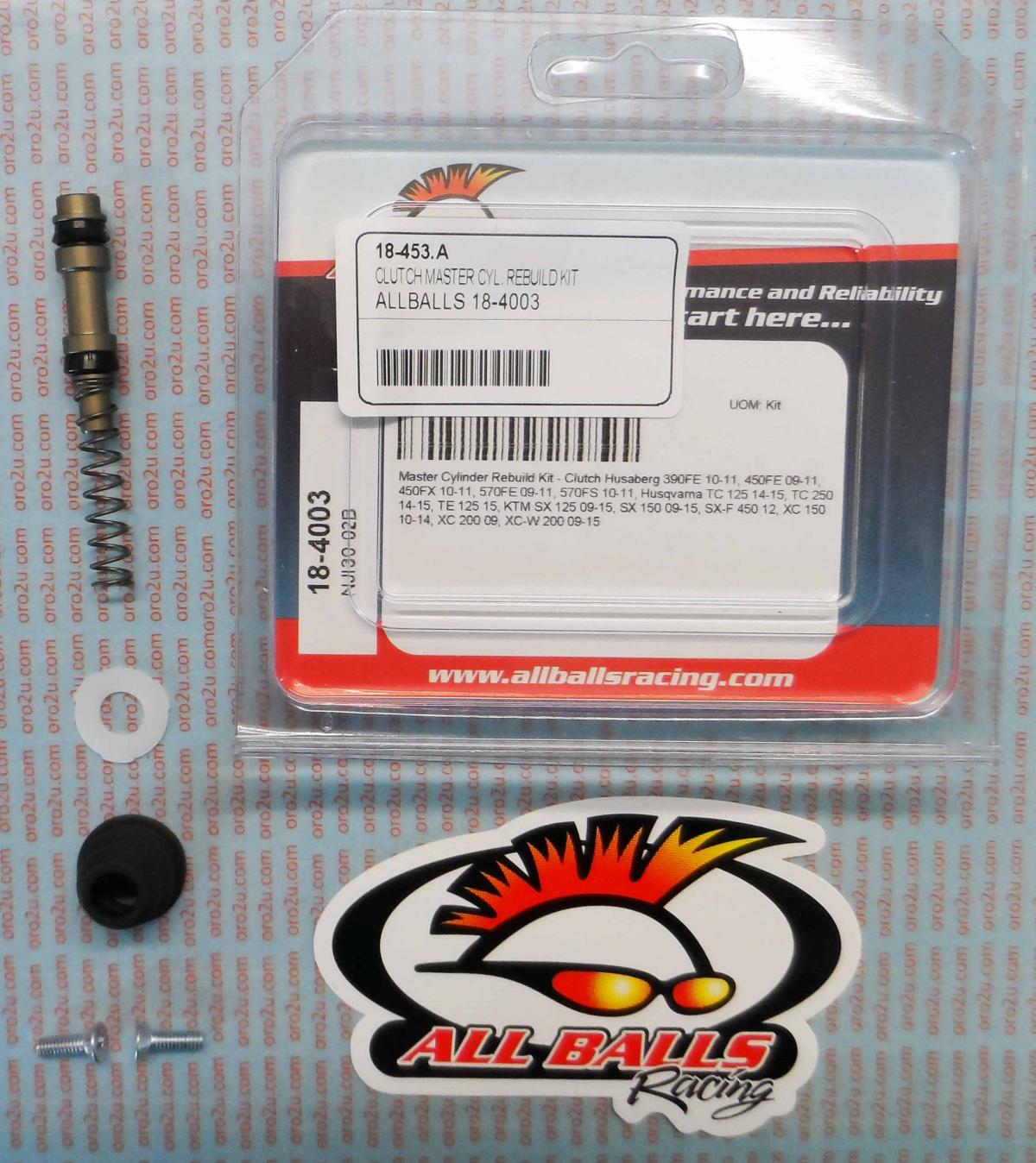 All Balls Racing Clutch Master Cyl Rebuild Kit Allballs, Allballs 18-4003 Gas Gas/husaberg/husky/KTM/rieja