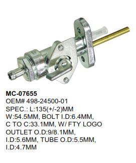 Dirt Racing Fuel Petcock Tap Yamaha DT100 DT125 DT175 498-24500-01, 438-24500-01-00 214-24500-02