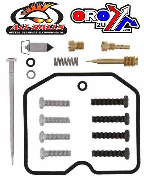 All Balls Racing Carburetor Rebuild Kit 08-18 Kaw KL650, Allballs 26-1100 Dirt