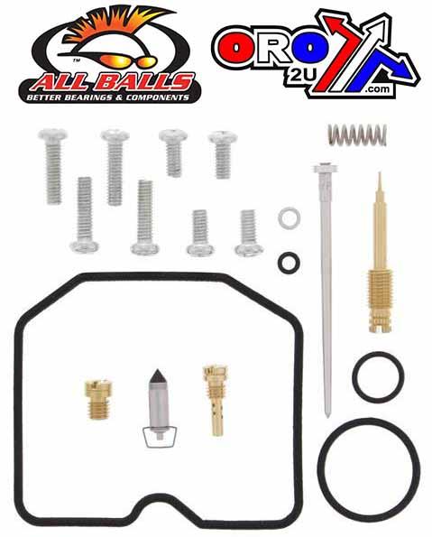 All Balls Racing Carburetor Rebuild Kit 99-02 Kaw KVF300, Allballs 26-1224 ATV