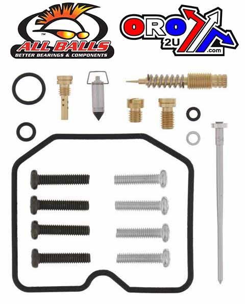 All Balls Racing Carburetor Rebuild Kit 89-02 Kaw KFX250, Allballs 26-1232 ATV