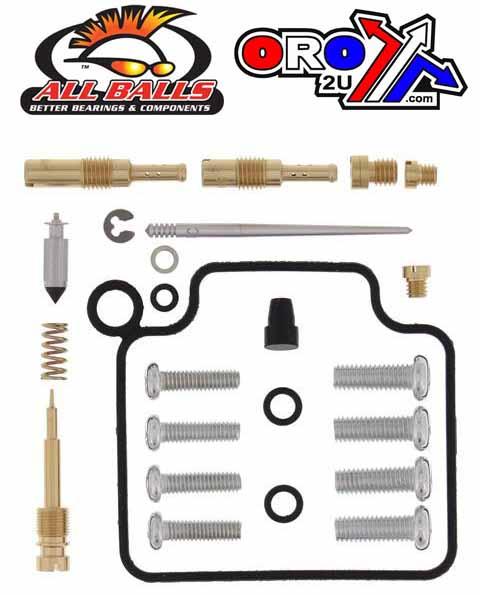 All Balls Racing Carburetor Rebuild Kit 91-00 Hon TRX300, Allballs 26-1373 ATV